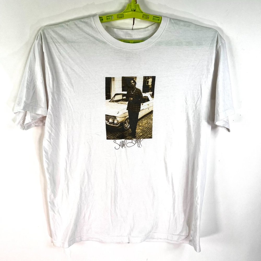 Snoop Dog Murder Was The Case Shirt Adult Size L White “Death Row Records”